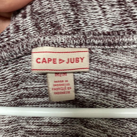 Maroon and Grey Thin Sweater / Cardigan - Picture 4 of 4